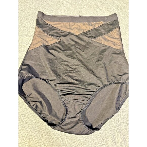 Cacique Shapewear Womens Bottoms Brief Panty Black Size 2X Plus 18/20 High Waist - Picture 1 of 3